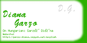 diana garzo business card